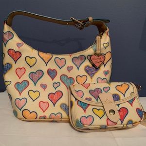 Dooney & Bourke Hearts Purse and Wristlet